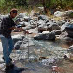 toma de muestras de agua